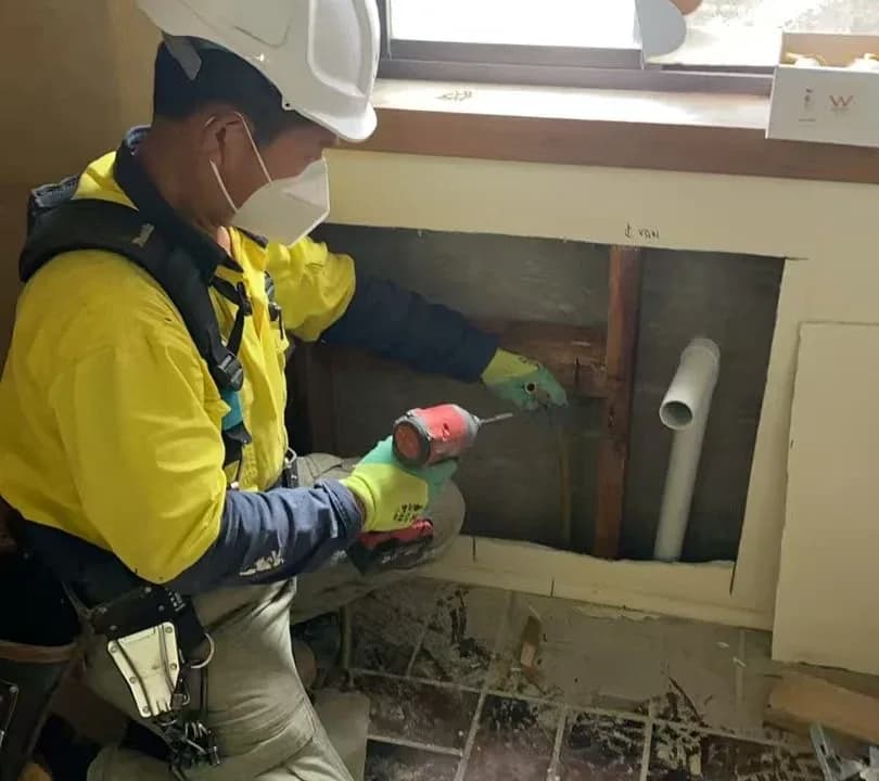 Bathroom and interior repair work