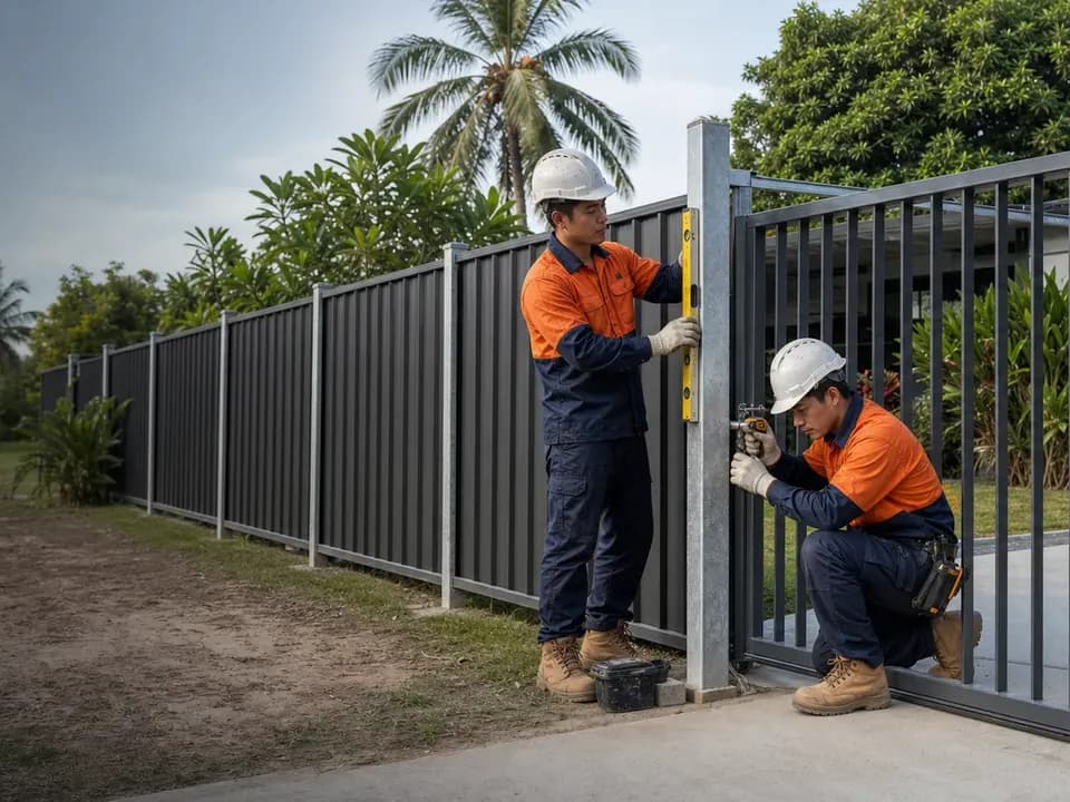 Steel fencing & gates service