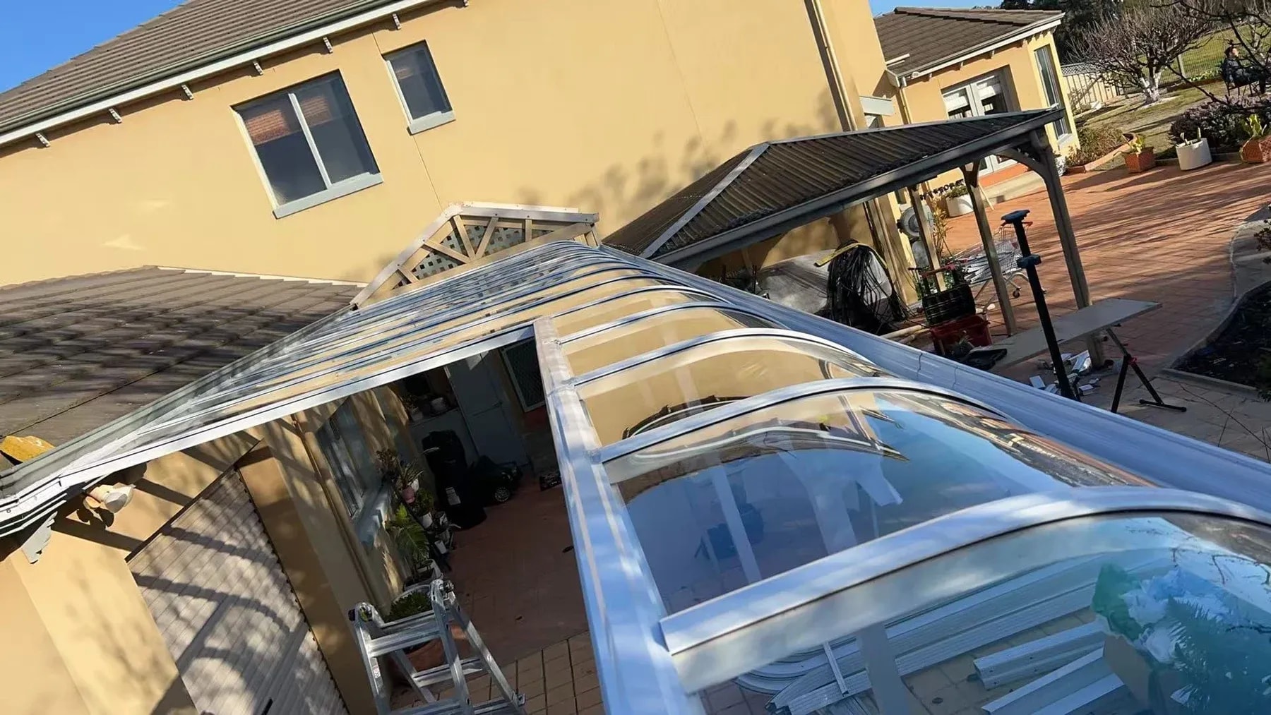 Auhua renovation property improvement aluminium sunroom installation 04